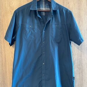 KÜHL Short Sleeve Button Up Shirt Mens Outdoor Hiking Lightweight Nylon
